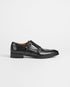 Men's leather black shoes